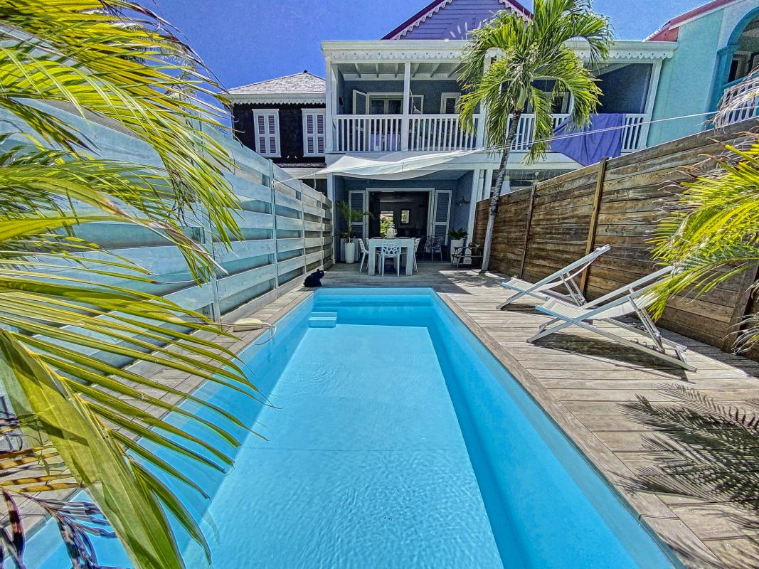 A louer villa 2 chambres Orientale Saint Martin-piscine-22